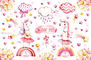 Unicorns Life. Watercolor collection, an Animal Illustration by UlitkaStudio (Thumbnail 29 of 29)