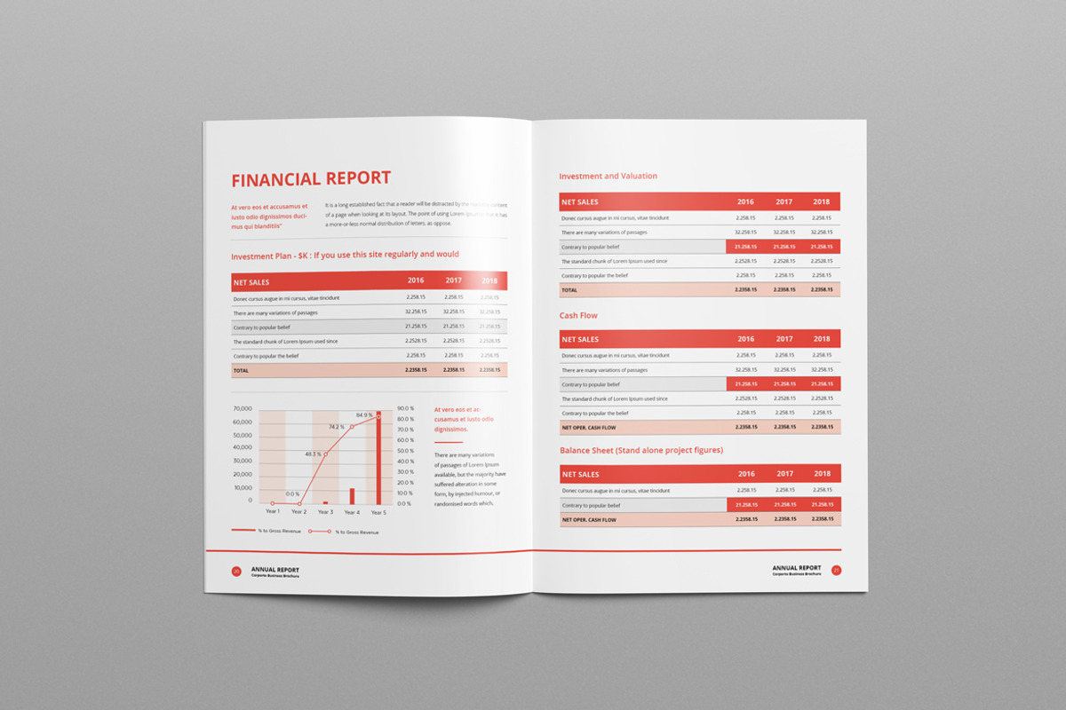 Annual Report A4 & Us Letter, a Brochure Template by Pro-Gh (Photo 10 of 11)