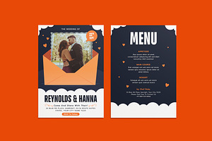 Mackenzin Wedding Invitation, an Invitation Template by iDoodle Studio