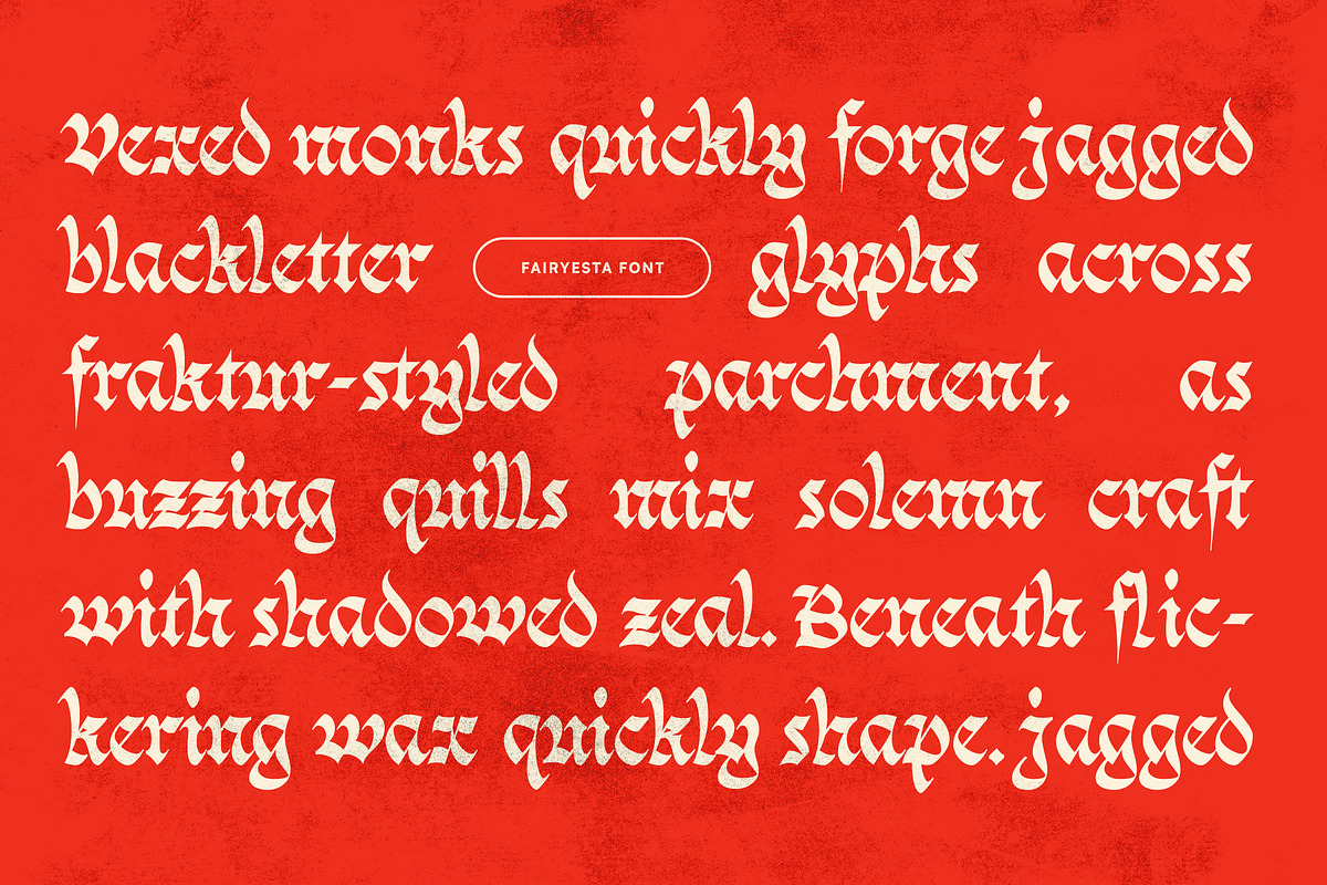 Fairyesta - Blackletter Gothic Font, a Blackletter Font by Typia Nesia (Photo 6 of 12)
