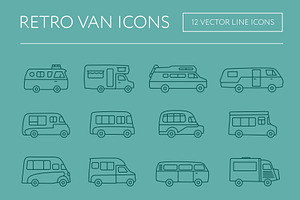 Retro Van Icons