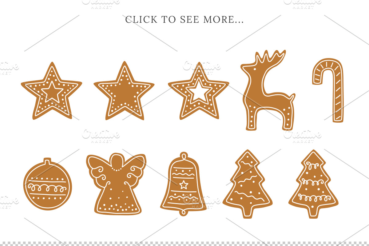 Iced Christmas cookies, a Decorative Illustration by Little Bean (Photo 6 of 6)