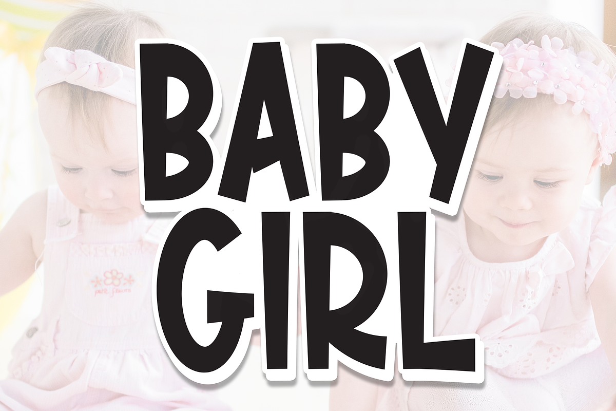 Baby Girl | Script Font, a Script Font by Scratchones (Photo 1 of 8)