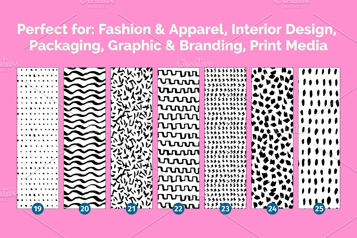 Hand Drawn Ink Patterns, a Pattern Graphic by 35lab (Photo 5 of 9)