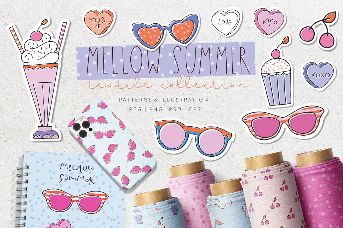 Mellow Summer Collection, an Object Graphic by Miss Poopy Studio (Photo 1 of 9)
