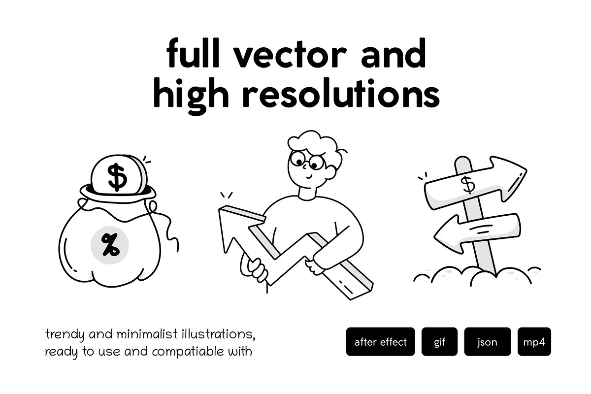 Animated Business Icon Set, an Outline Icon by Vectors Market (Photo 3 of 5)