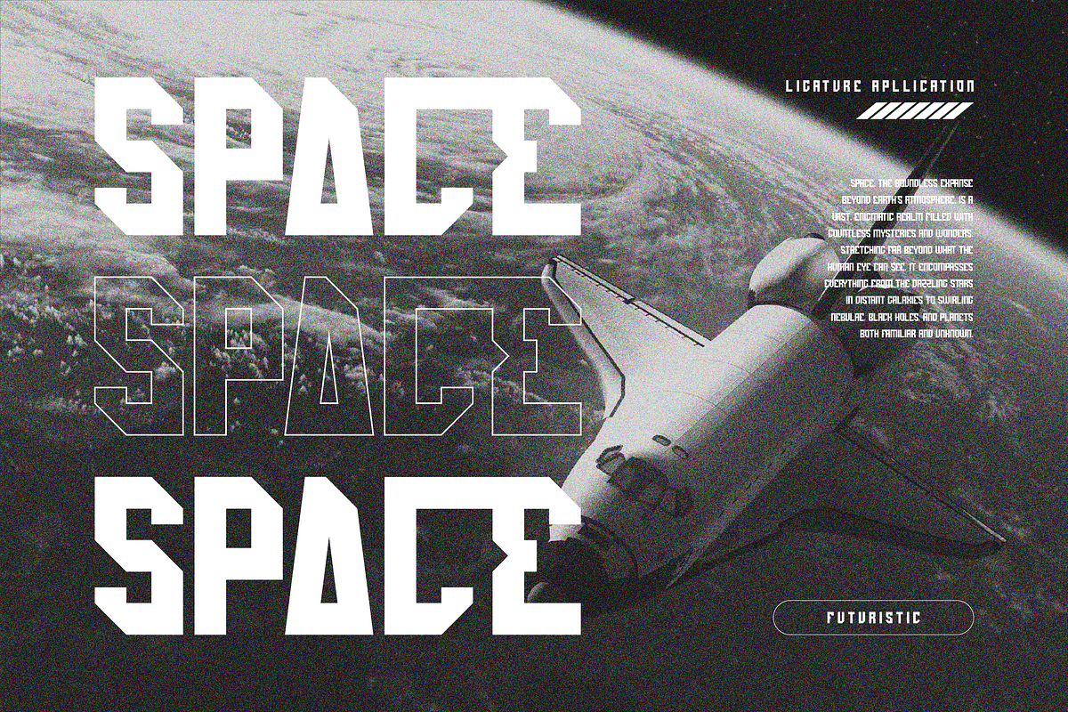VB Veleon - Futuristic Font, a Sans Serif Font by VALIANTBROTHA (Photo 4 of 9)