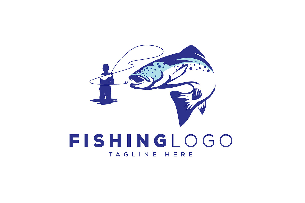 Fishing Logo, a Branding & Logo Template by Esrastion
