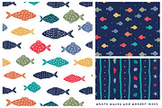 Nautical Fish Playful Collection, a Pattern Graphic by Naty Art (Thumbnail 8 of 12)