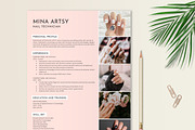 Nail Technician Resume Template, a Resume Template by Stanin Studio (Thumbnail 3 of 10)