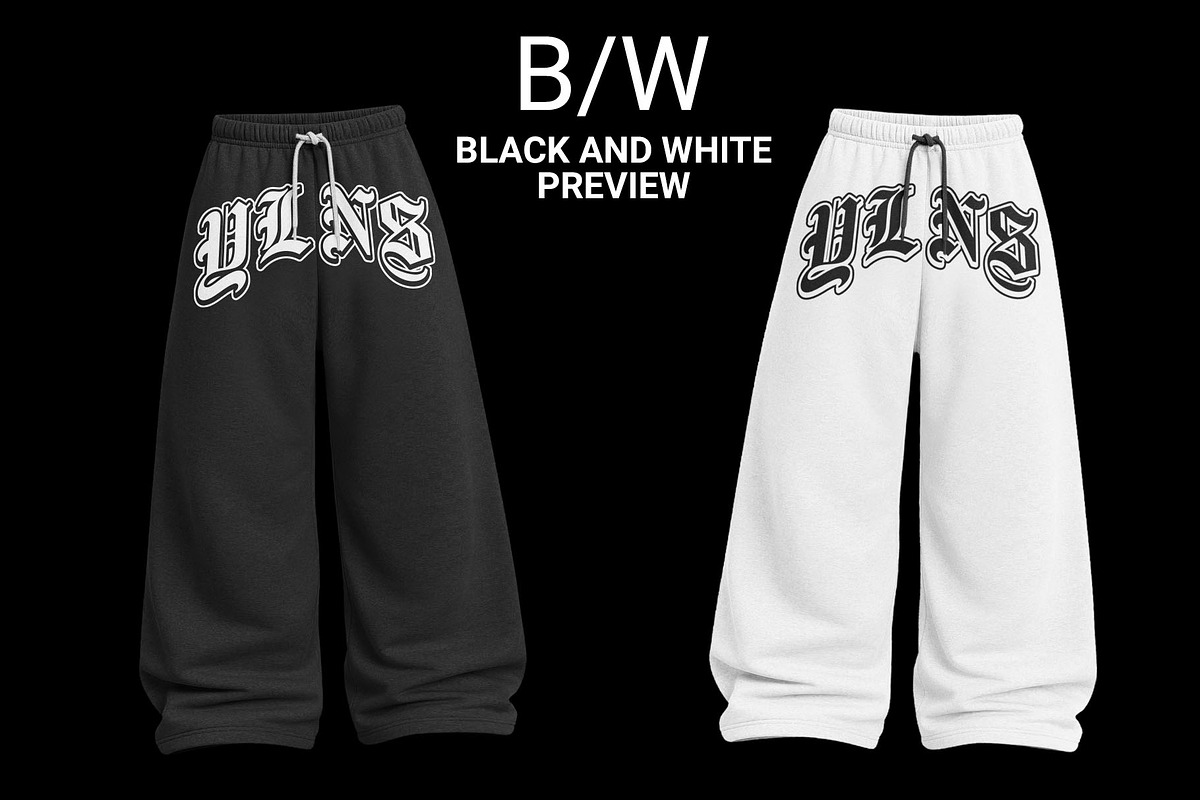baggy sweatpants V2 mockup, a Bottom Mockup by yalanois (Photo 2 of 5)