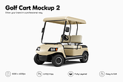 Golf Cart Mockup 2, a Product Mockup by Mockupix (Thumbnail 1 of 12)