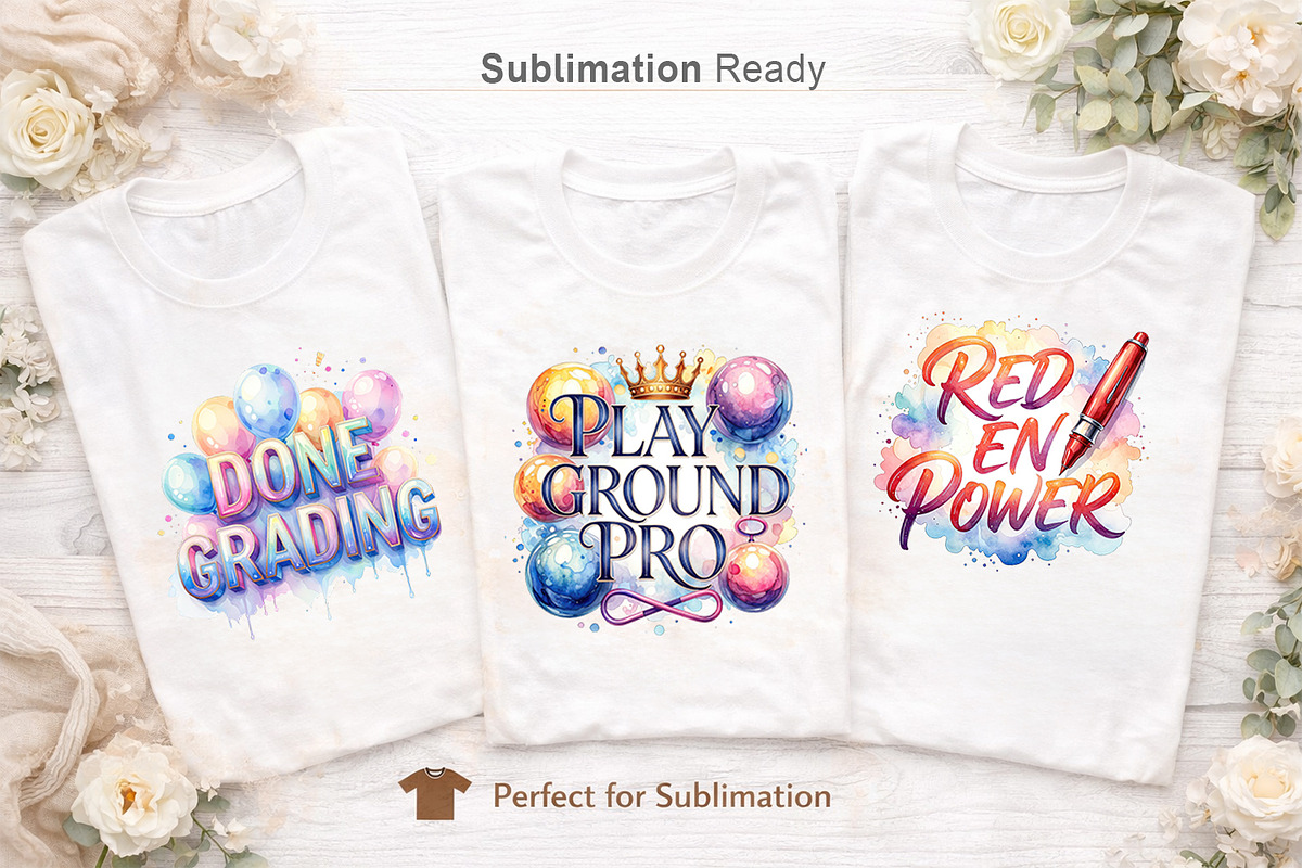 Retro Teacher Sublimation PNG, an Illustration by Artnoy (Photo 7 of 8)