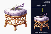 Watercolor Purple Boho Interior, a Graphic by designcity5 (Thumbnail 4 of 5)
