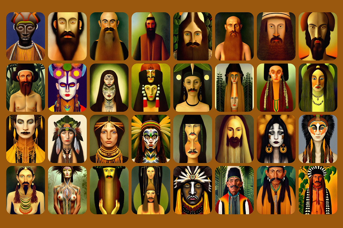 Portraits Illustrations Bundle, a Person Illustration by Nomad Visuals