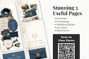 Navy Blue Wedding Website Invitation, a Landing Page Template by Everyday Perfection (Thumbnail 4 of 13)