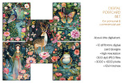 The Chinese Garden Postcard Set, a Decorative Illustration by The Dutch Lady Designs (Thumbnail 4 of 6)