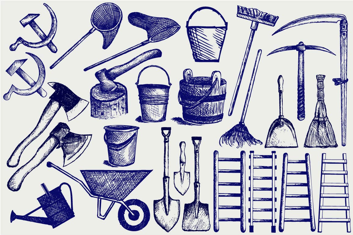 Gardening Tools, an Object Graphic by LineworkStock (Photo 1 of 3)