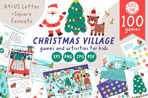 Christmas village games kit for kids