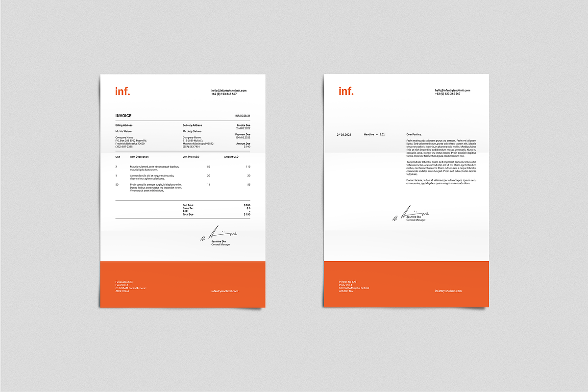 inf Corporate Identity, a Stationery Template by BOXKAYU (Photo 2 of 8)