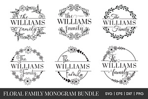 Family monogram SVG Bundle