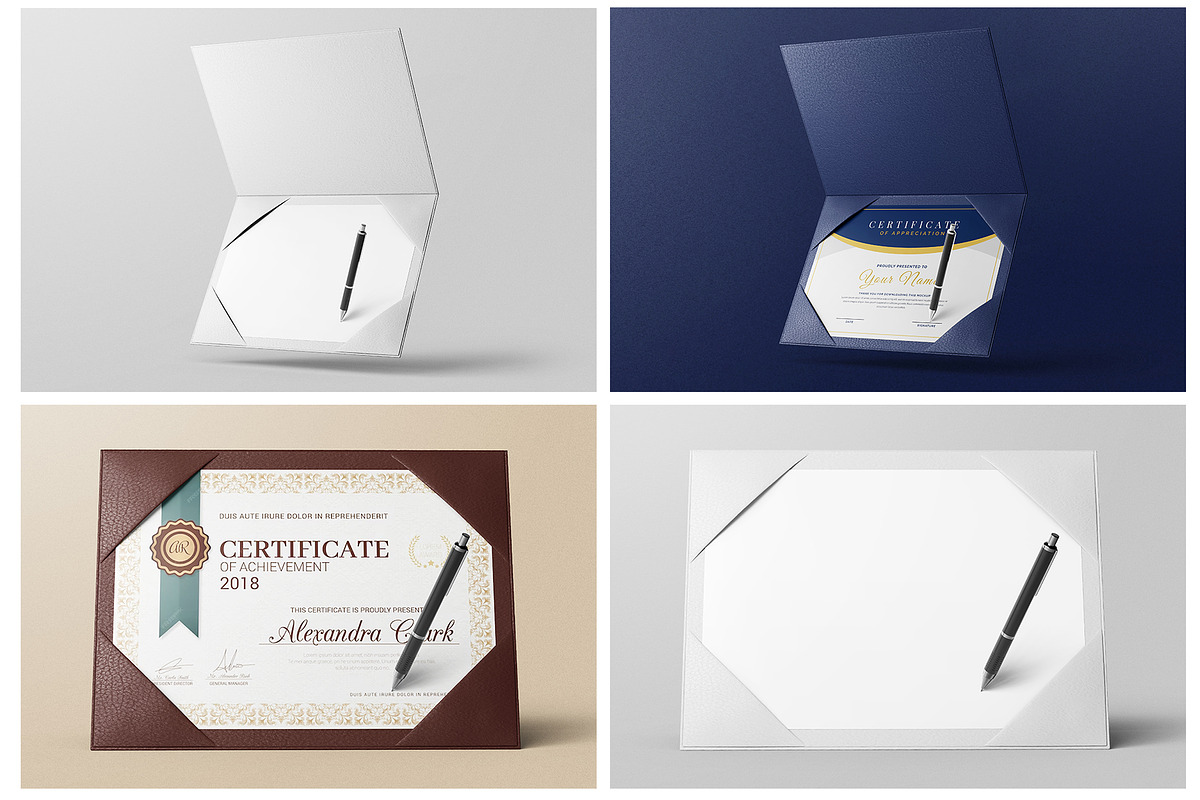 A4 Certificate with Case Mockup Set, a Books & Magazine Mockup by Remnand Studio (Photo 10 of 11)