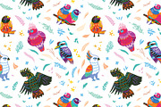 Australian Birds, a Pattern Graphic by PenguinHouse (Thumbnail 4 of 9)