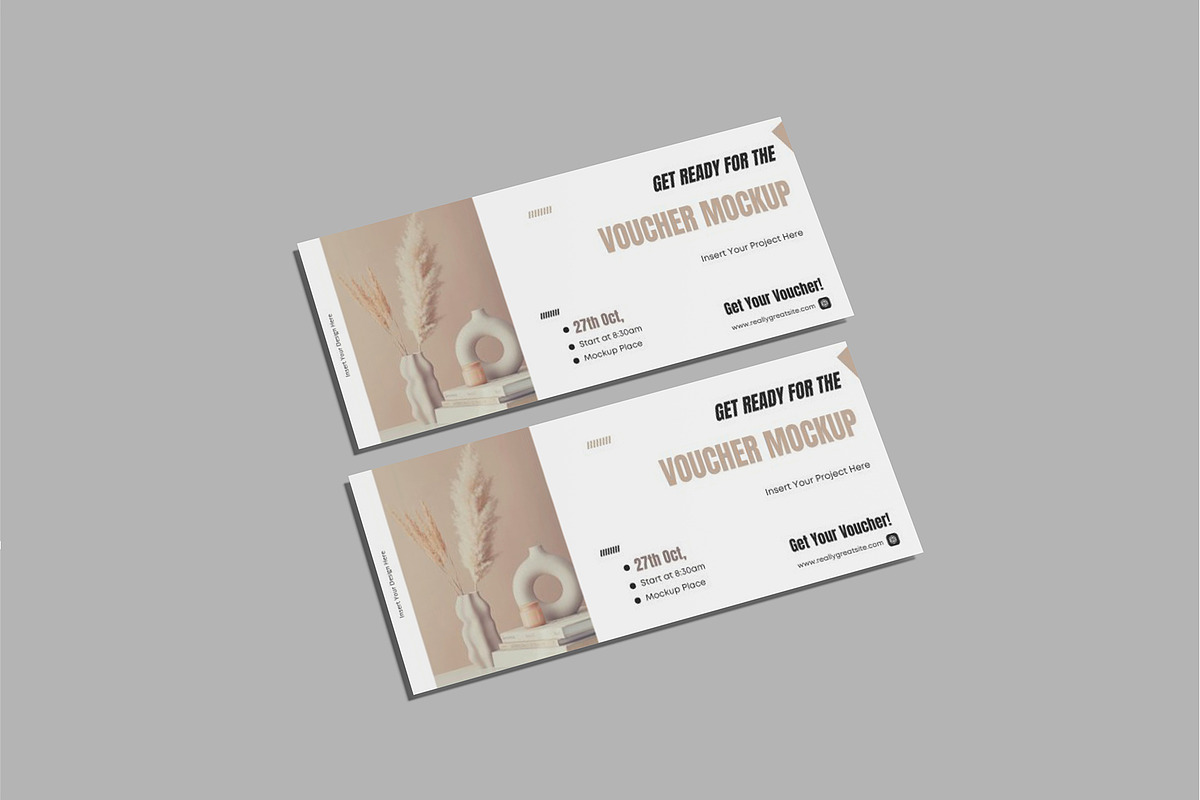 Gift Voucher Mockup, a Print Template by lamorastudio (Photo 7 of 11)