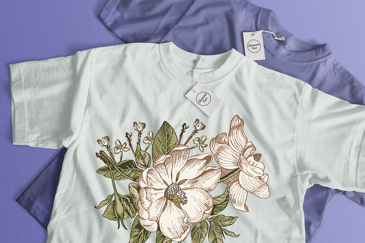 Set Seamless Flowers Dogrose Pattern, a Pattern Graphic by Vintage (Photo 8 of 10)