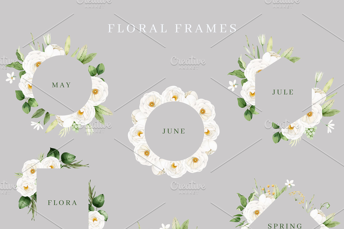 Spring floral greenery, an Illustration by nathalieclaire (Photo 6 of 13)
