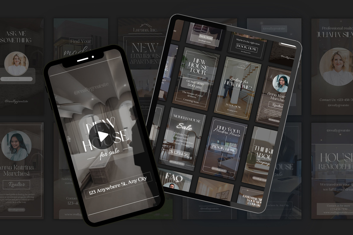 100 Realtor Reel Canva Templates, a Templates & Theme by TemplateCastleStore (Photo 5 of 10)