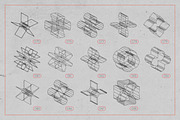 3D Wireframe Isometric Shapes | 2, an Object Graphic by MaximGertsen (Thumbnail 10 of 11)
