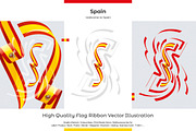 Spain flag ribbon vector, a Templates & Theme by Simbos (Thumbnail 1 of 9)