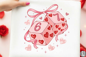 Preppy Six Seven Valentine PNG, an Illustration by Designking