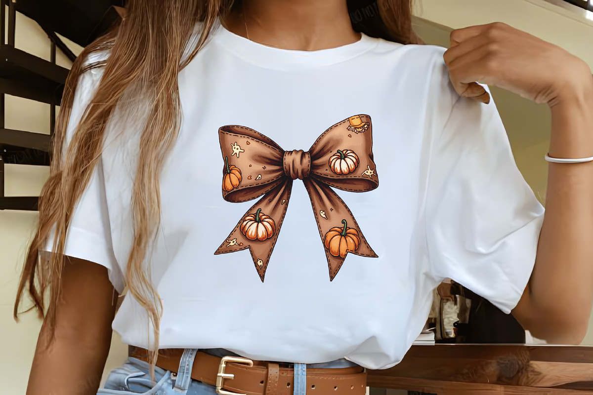 Watercolor Autumn Patchwork Bow Clip, an Illustration by CrexoraLab (Photo 4 of 5)