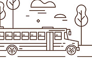 School bus line art, an Education Illustration by Good Studio (Thumbnail 3 of 4)