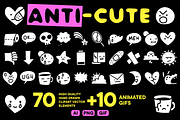 Anti-CUTE | Doodles & GIF Pack, an Emoji Icon by Iris Atelier (Thumbnail 1 of 6)