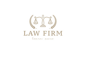 Law firm logo icon illustration, a Branding & Logo Template by Dyn Studio