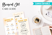 Beard Oil Instruction Card Template, a Card Template by Snapybiz (Thumbnail 2 of 9)
