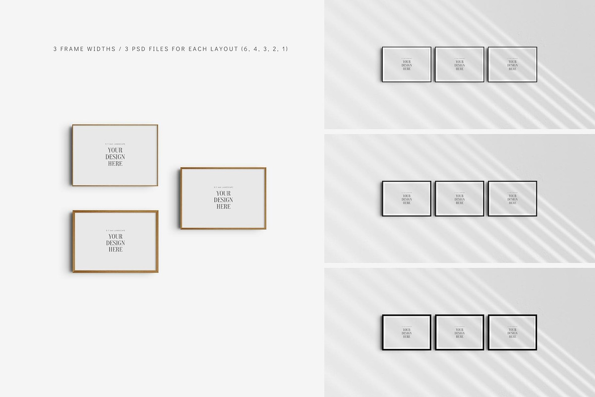 7:5 Frame Mockup BUNDLE A4 5:7 L, a Product Mockup by DESIGN BY nube (Photo 3 of 15)