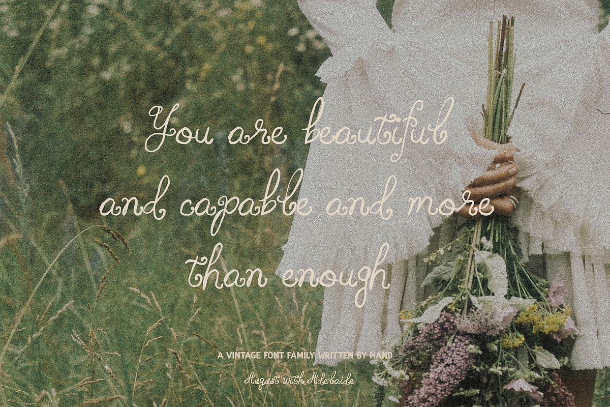 Whimsy Handwritten Vintage Script, a Handwritten Font by Laras Wonderland (Photo 6 of 13)