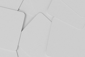 3d Bunch Of Square Coasters Mockup