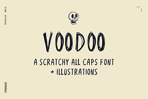 VOODOO Scratchy Halloween Font