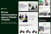 PRCOM - PR & News Website Template, a HTML Template by TNCFlow (Thumbnail 1 of 5)