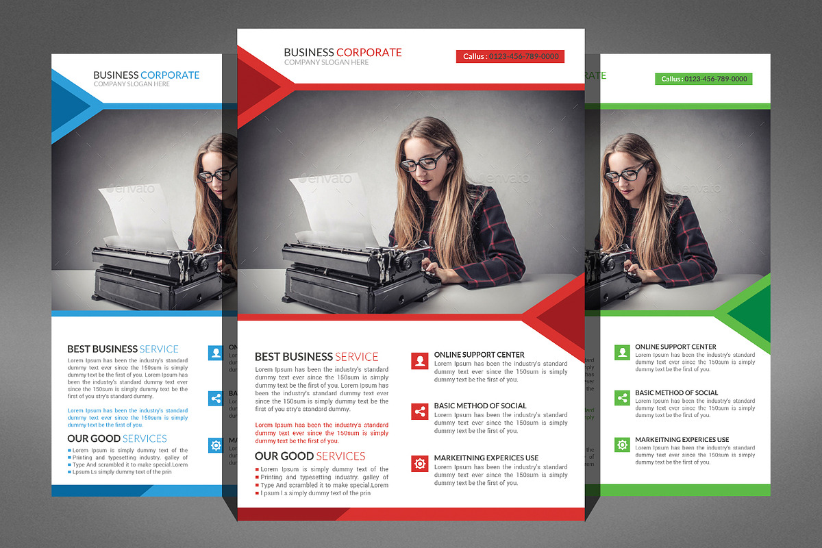 66 Corporates Flyers Bundle, a Flyer Template by Graphic Templates (Photo 6 of 67)