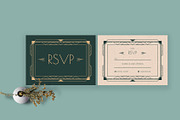Wedding Invitation Suite - Art Deco, an Invitation Template by Neermana (Thumbnail 4 of 4)