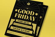Black Art Deco Good Friday Flyer Set, a Flyer Template by graphicook (Thumbnail 2 of 3)