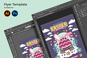 Playful Easter Egg Hunt Flyer, a Flyer Template by Huge Dream Studio (Thumbnail 4 of 5)