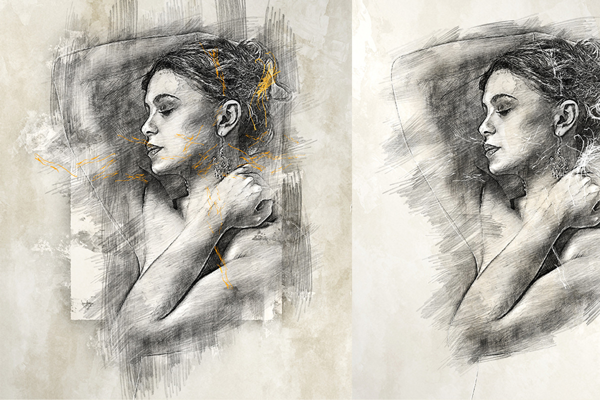 GAllerist (Drawing) Photoshop Action, an Action Add-On by GorynArt (Photo 11 of 16)