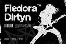 Fledora Dirty – Bold Rounded Grunge